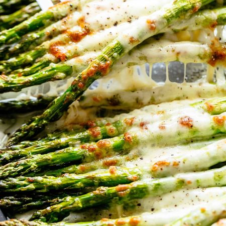 Asparagus - Cheesy-Garlic-Roasted-Asparagus-Santorino coffee & veggies
