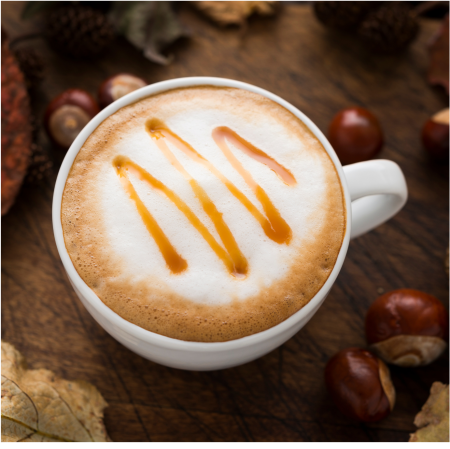 Caramel coffee latte