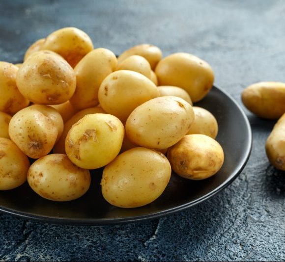 raw baby new potatoes