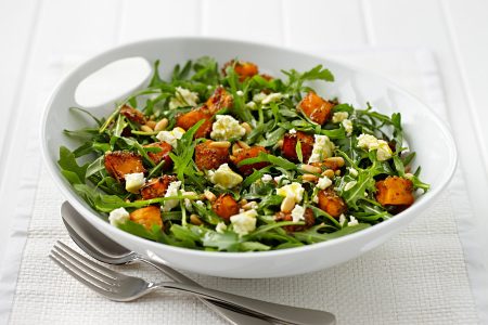 Santorino coffee & Veggies Healthy Lifestyles - Pumpkin and Rocket salad