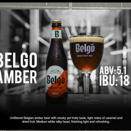 belgo amber craft beer