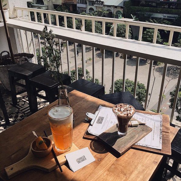 quán cà phê santorino