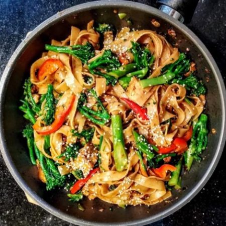che bien bong cai baby veggie vegan pasta by Santorino coffee & veggies