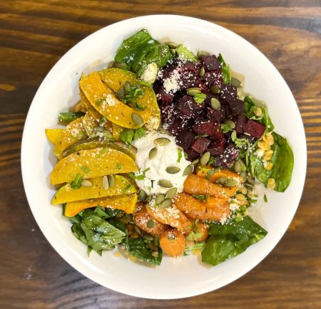 Snas 5. The squash and beet lentil bowl