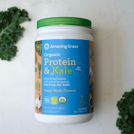 Bột Protein và cải xoăn