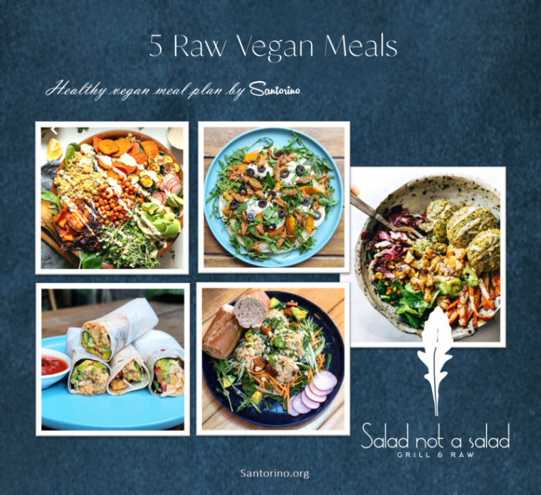 5 raw vegan meals in Ho chi Minh city by Santorino