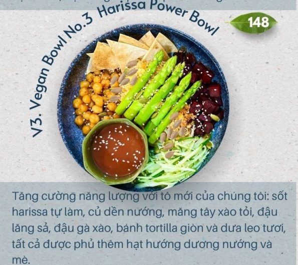 Tô Vegan bowl dinh dưỡng, ăn chay healthy