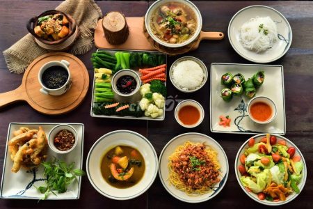 Vegetarian meal plan santorino
