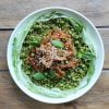 Basil millet bowl
