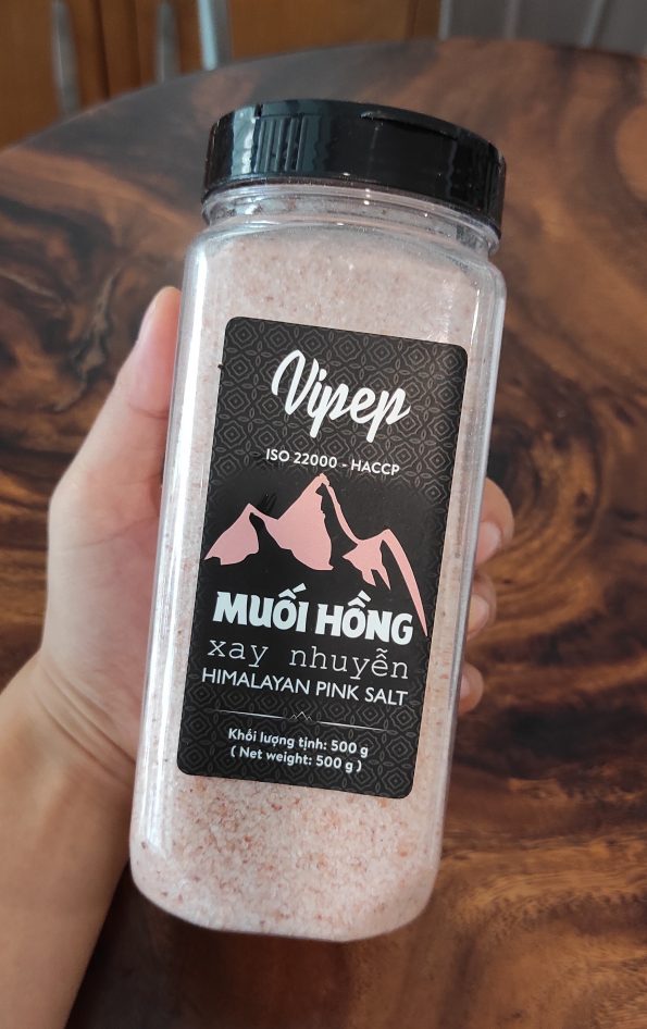 Muối hồng Himalaya VIPEP - Himalayan fine salt 500g