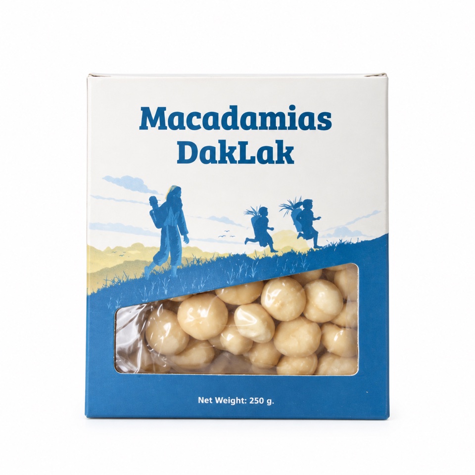 Premium Daklak macadamia kernels 250g