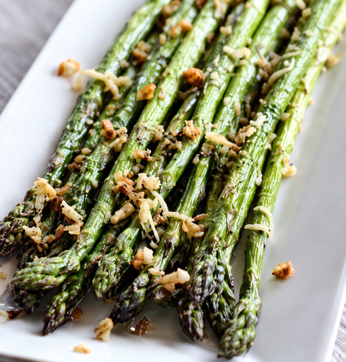 K5. Roasted asparagus with garlic butter