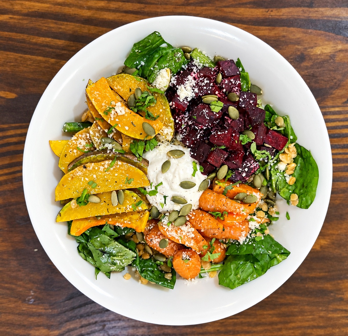 SNAS 5. Lentil & Roasted Squash Bowl